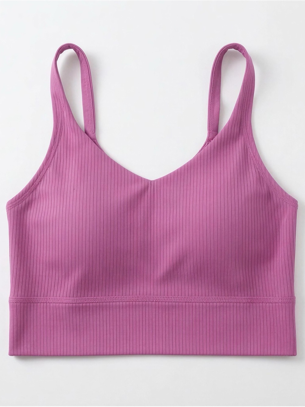 Fabletics Ribbed V-Neck Bralette - Pink